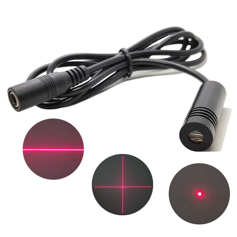 635nm 650nm 1mW~10mW Red Laser Module Dot/Line/Crosshair Focus Adjustable Φ12X40mm